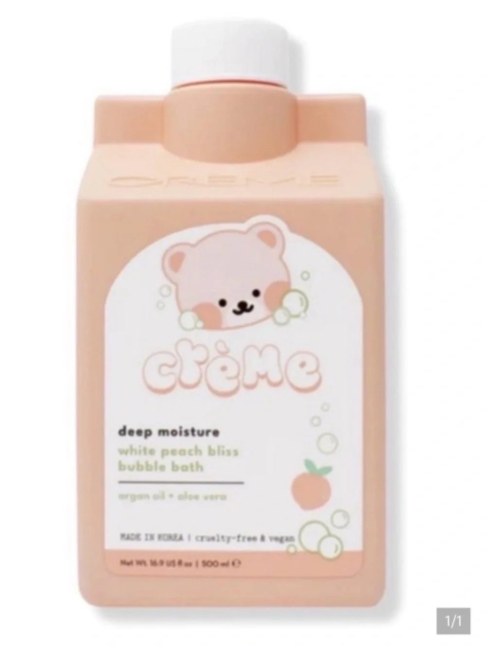 Crème White Peach Bliss Deep Moisture Bubble Bath - Peach